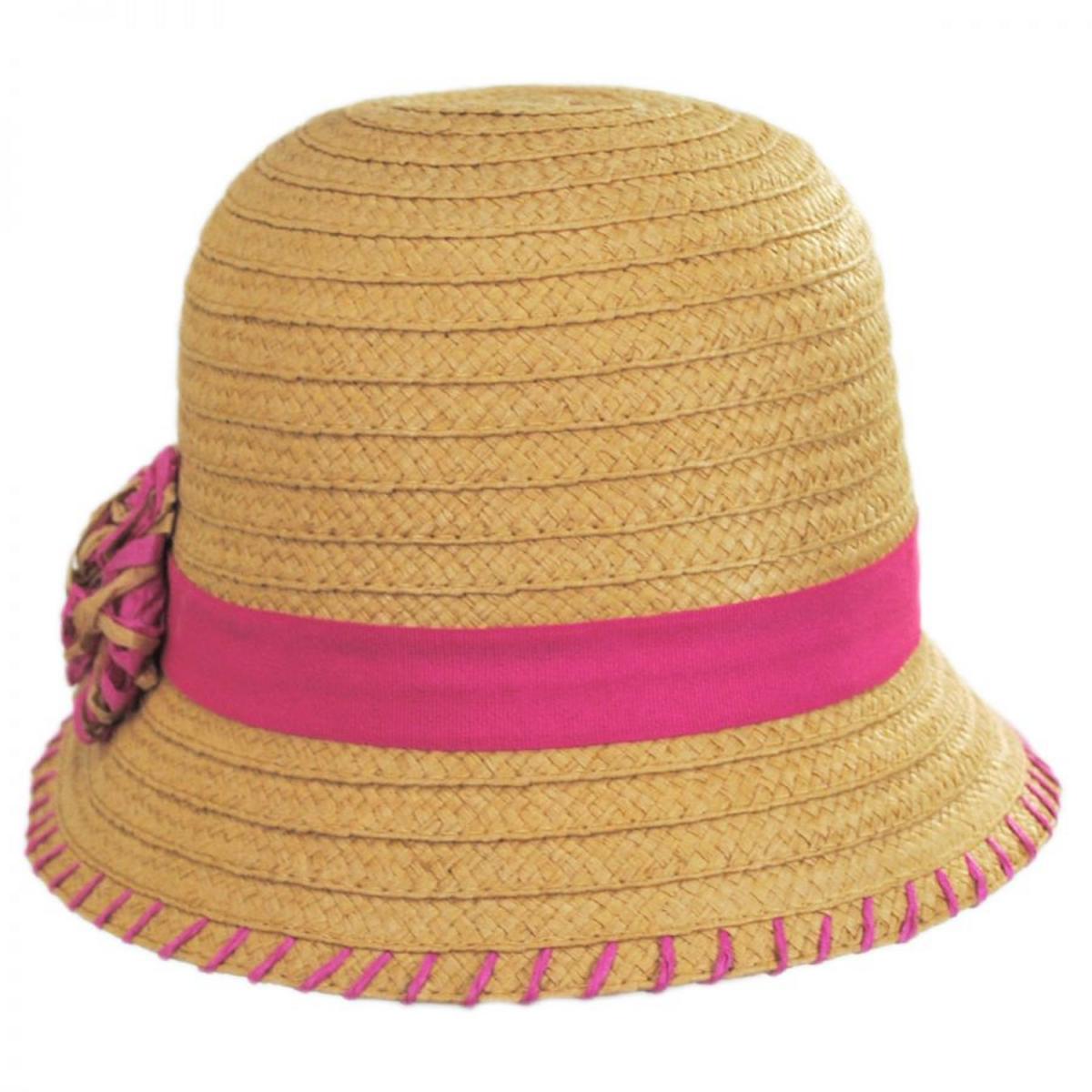 Betmar | Kiki Toyo Straw Cloche Hat | 101117 | front | HONEY