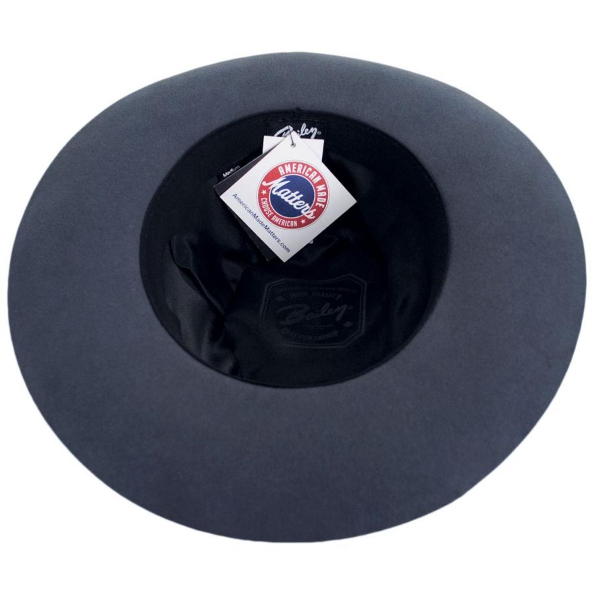 Bailey 1922 | Lang Elite Wool Felt Gambler Hat - Avion | 130393AVN | under | AVION