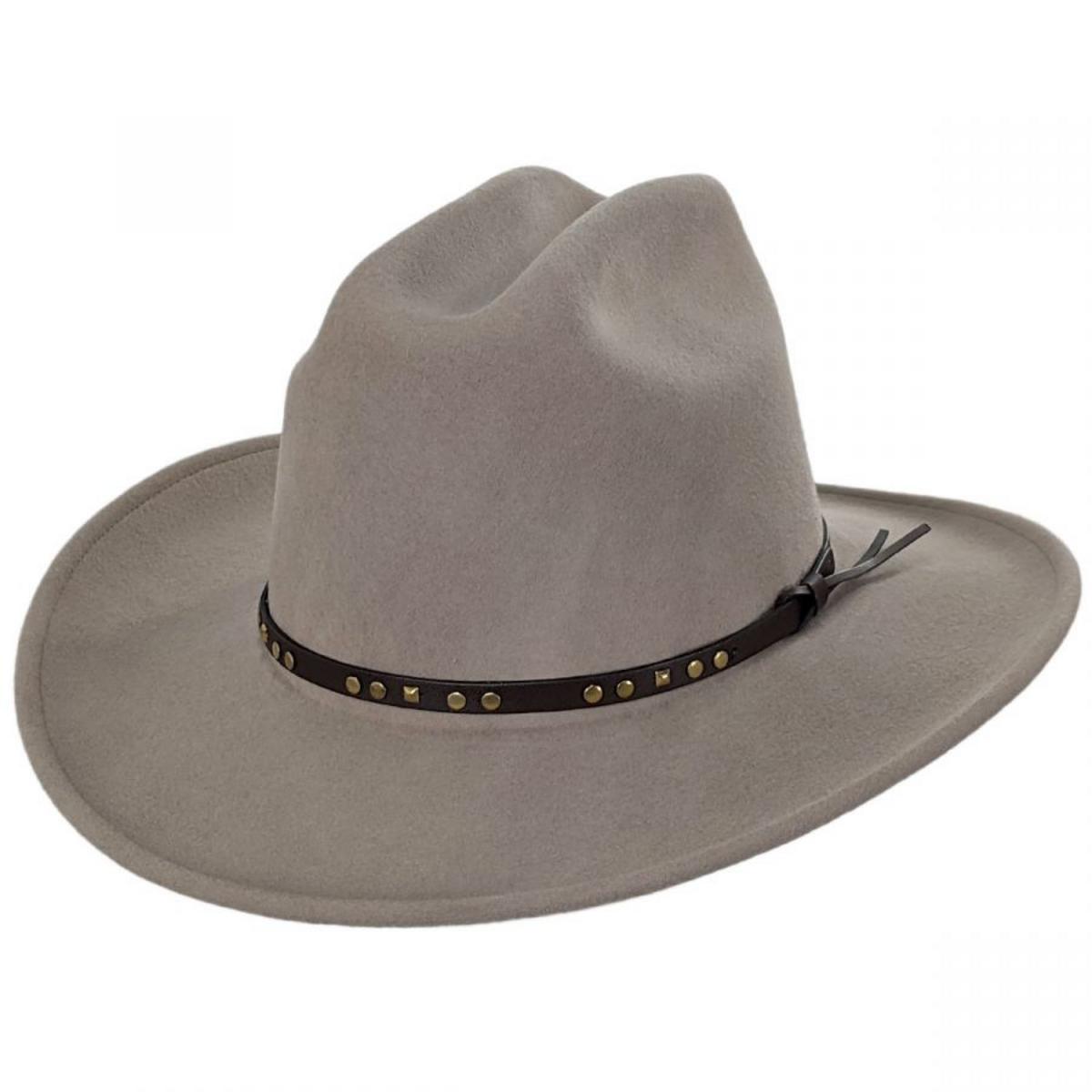 Bailey Western | Chisolm Wool Litefelt Cattlemen Western Hat | 130028 | lead | PUTTY