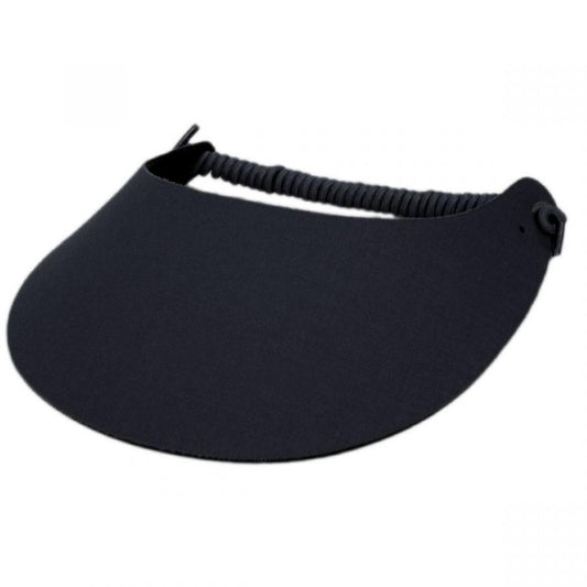 The Incredible Sunvisor | Springlace Solid Sunvisor | 196351 | lead | BLACK