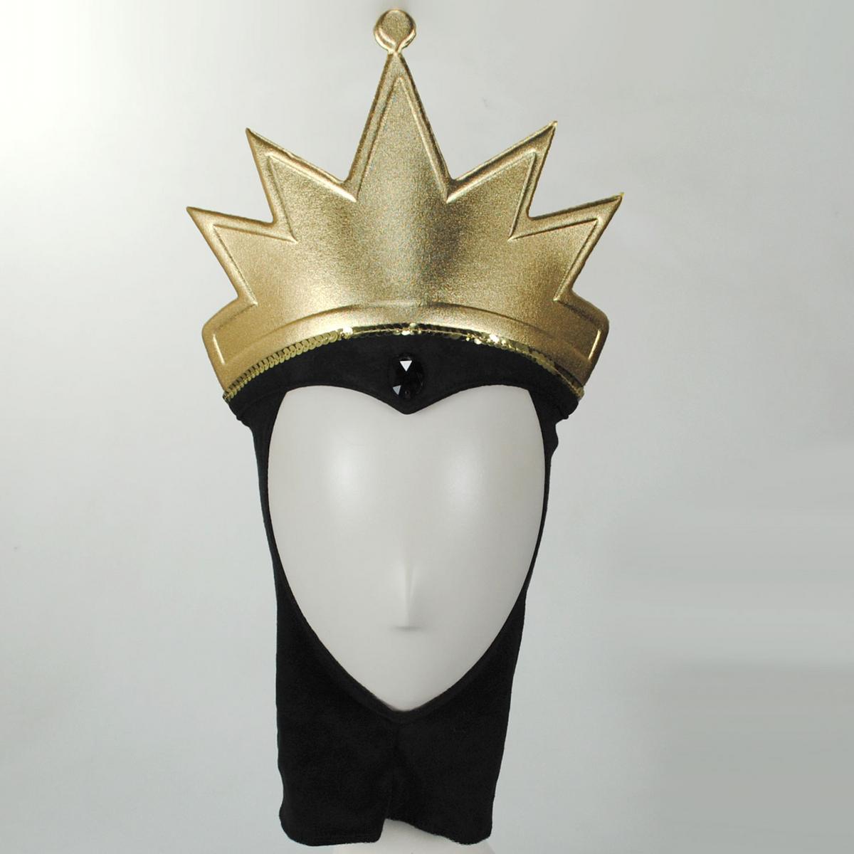 Disney | Snow White Evil Queen Headpiece with Cowl | 190565 | front | GOLD/BLACK