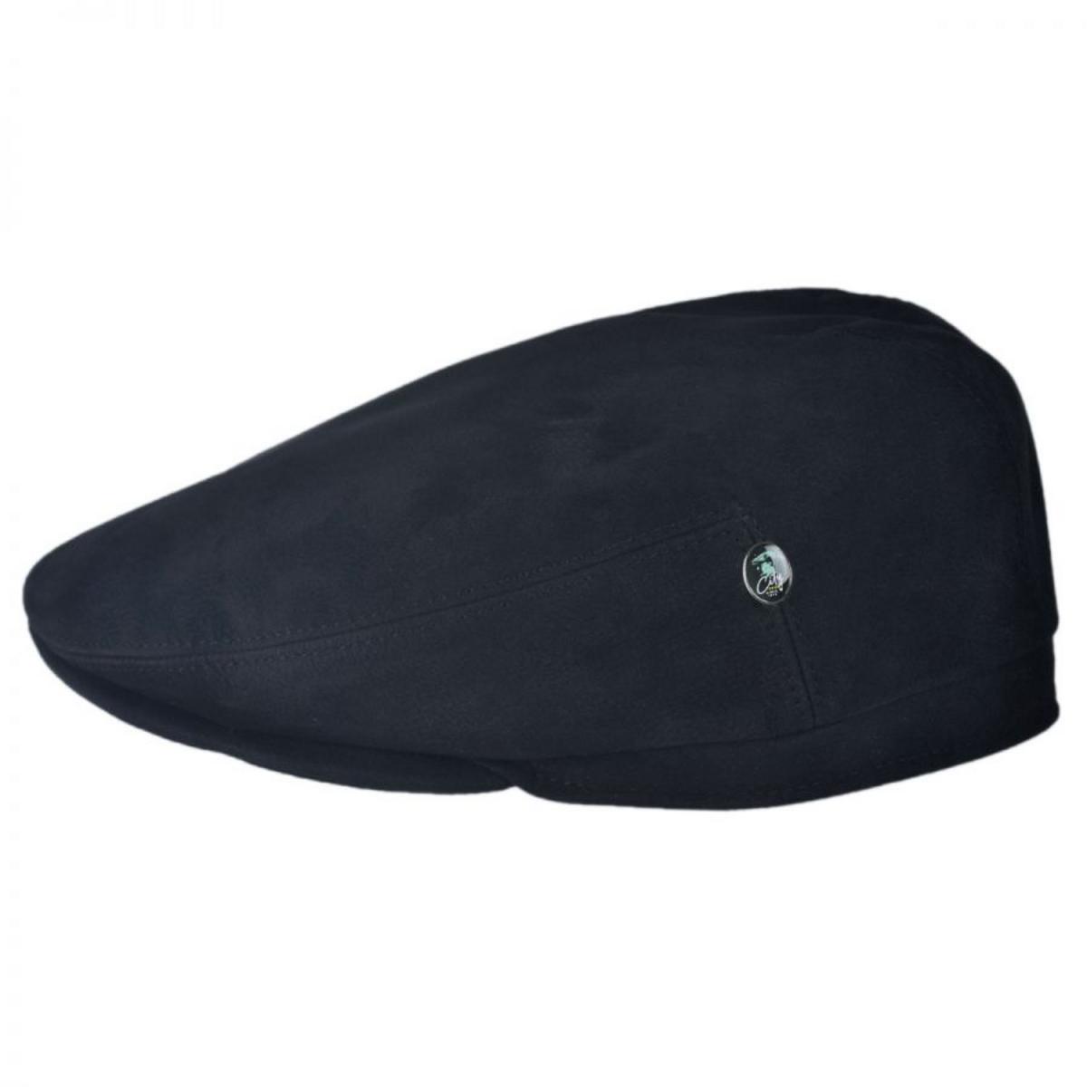 City Sport Caps | Matte Nappa Leather Ivy Cap | 175038 | profile | BLACK