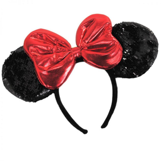 Disney | Minnie Mouse Sequin Ears Headband | 190252 | lead | BLACK/RED