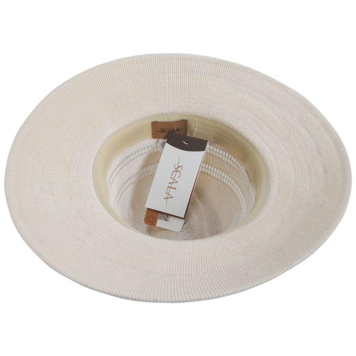 Scala | Felicity Knit Safari Fedora Hat | 106436 | under | NATURAL