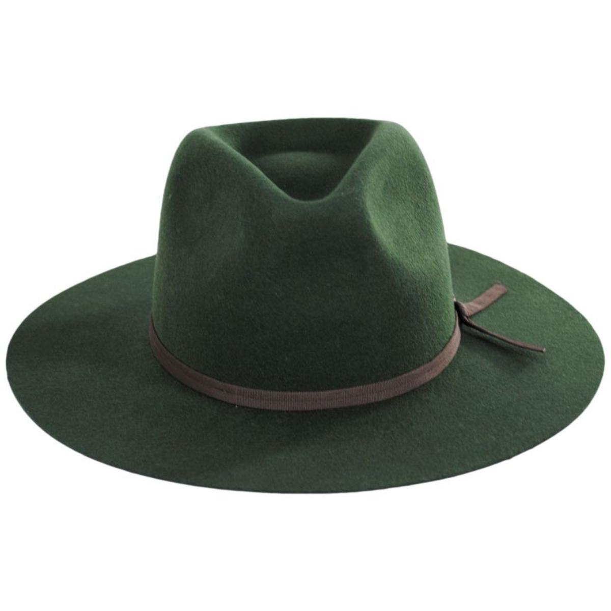 BRIXTON HATS | Cohen Wool Felt Cowboy Hat - Moss | 135650SS23 | front | MOSS