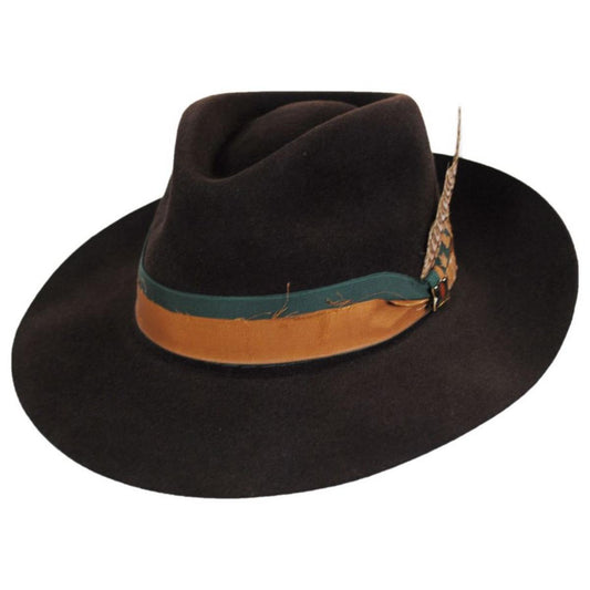 Biltmore | Pride Fur Felt Fedora Hat | 130264 | lead | MOCHA