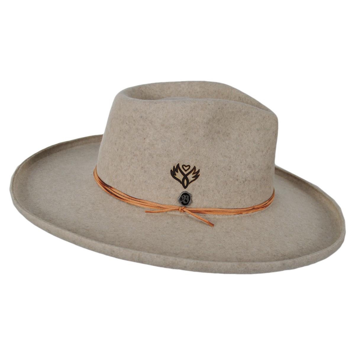 Biltmore | V.C. The Bones Wool Felt Fedora Hat | 130296 | profile | BRINDLE