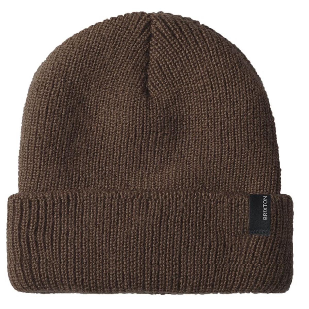 BRIXTON HATS | Heist Knit Beanie Hat | 502706 | lead | COYOTE BROWN