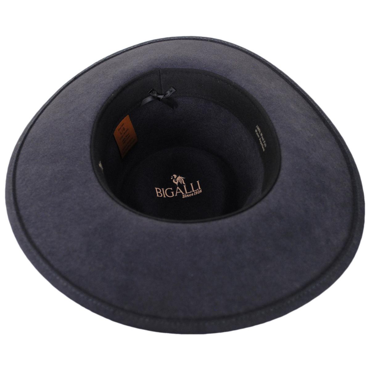 Bigalli | Australian Wool Felt Outback Hat | 131419 | under | DARK GREY