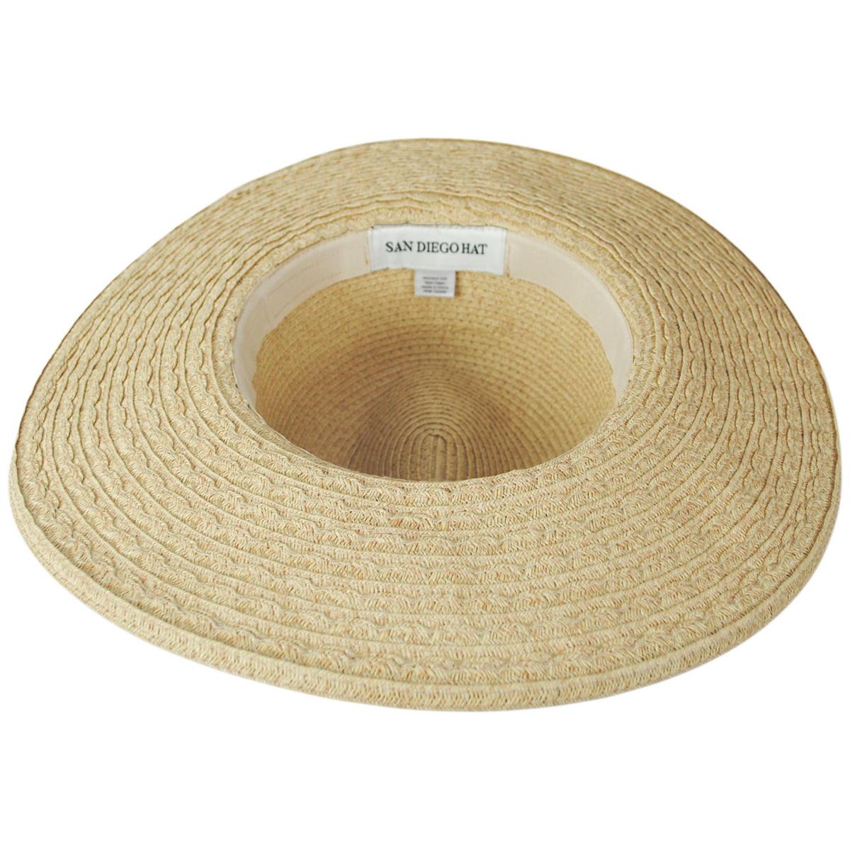 San Diego Hat Company | Flora Toyo Straw Fedora Hat | 103686 | under | NATURAL