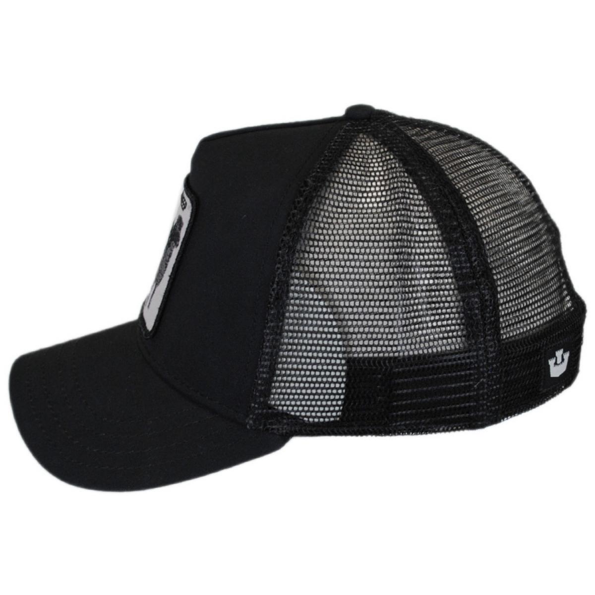 Goorin Bros | Black Sheep Mesh Trucker Snapback Baseball Cap | 200486 | profile | BLACK
