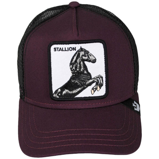 Goorin Bros | Stallion Mesh Trucker Snapback Baseball Cap | 200373 | front | WINE