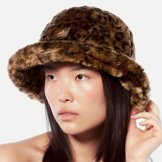 Kangol | Faux Fur Casual Hat | 185768 | lsfone | LEOPARD