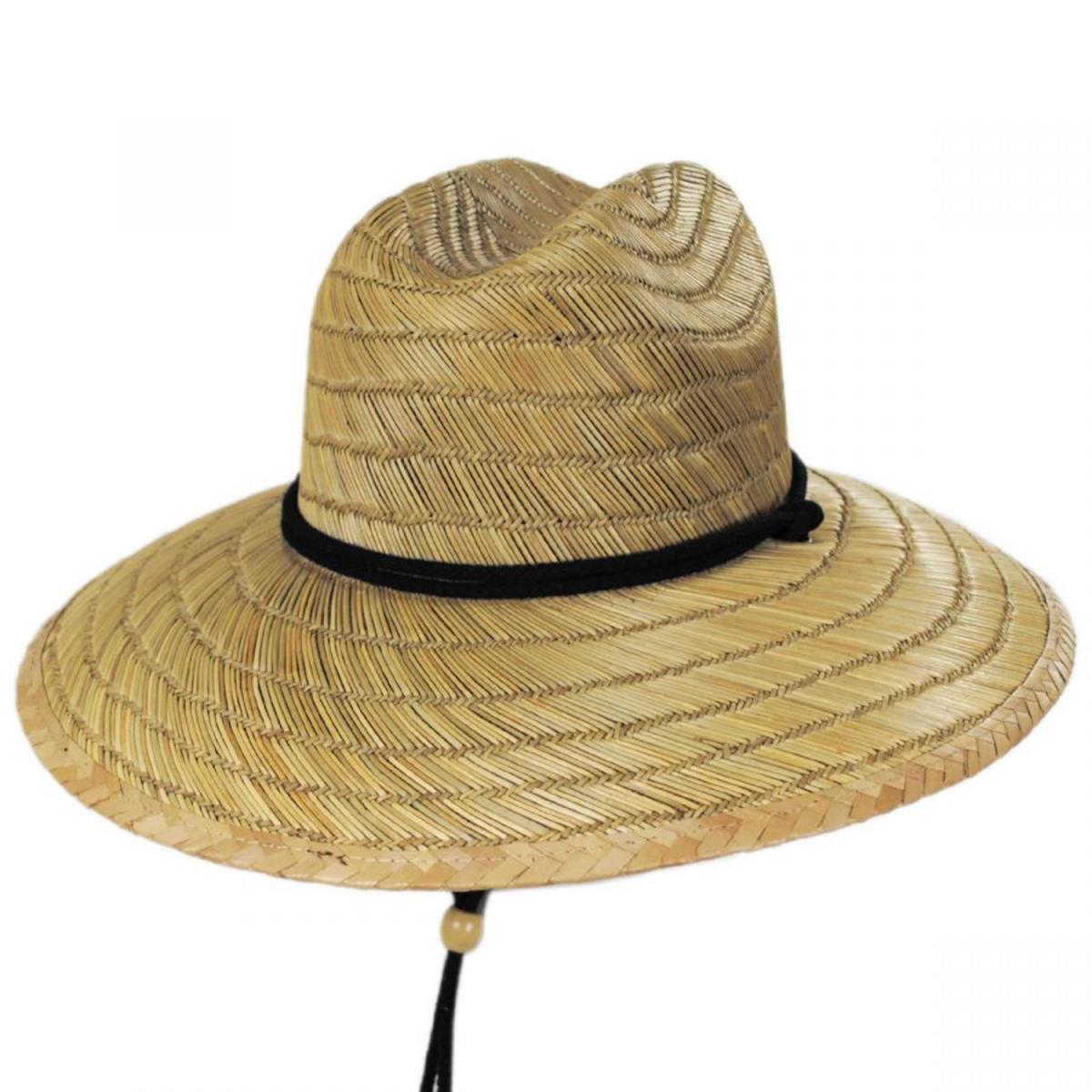 Peter Grimm | California Flag Rye Straw Lifeguard Hat | 127224 | lead | NATURAL