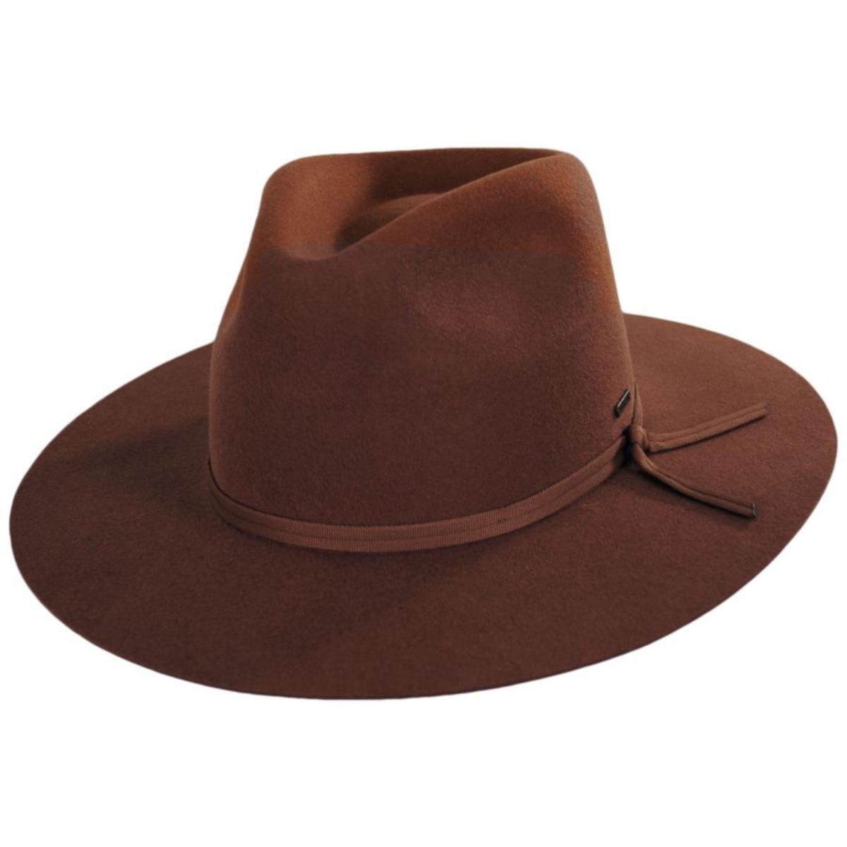 BRIXTON HATS | Cohen Wool Felt Cowboy Hat - FW22 | 135650FW22 | front | CARAMEL