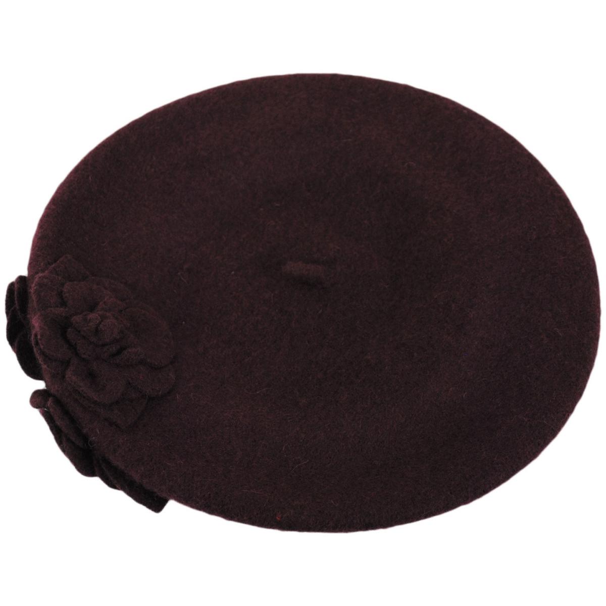 San Diego Hat Company | Fleur Wool Beret | 151613 | profile | MINK