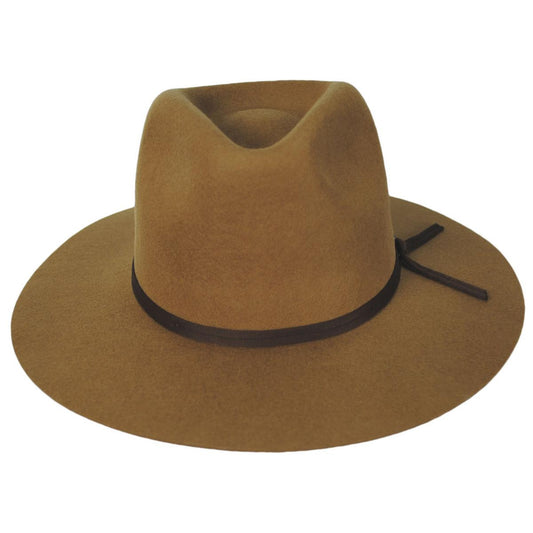 BRIXTON HATS | Cohen Wool Felt Cowboy Hat - FINAL SALE | 135650FW23 | front | GOLDEN BROWN
