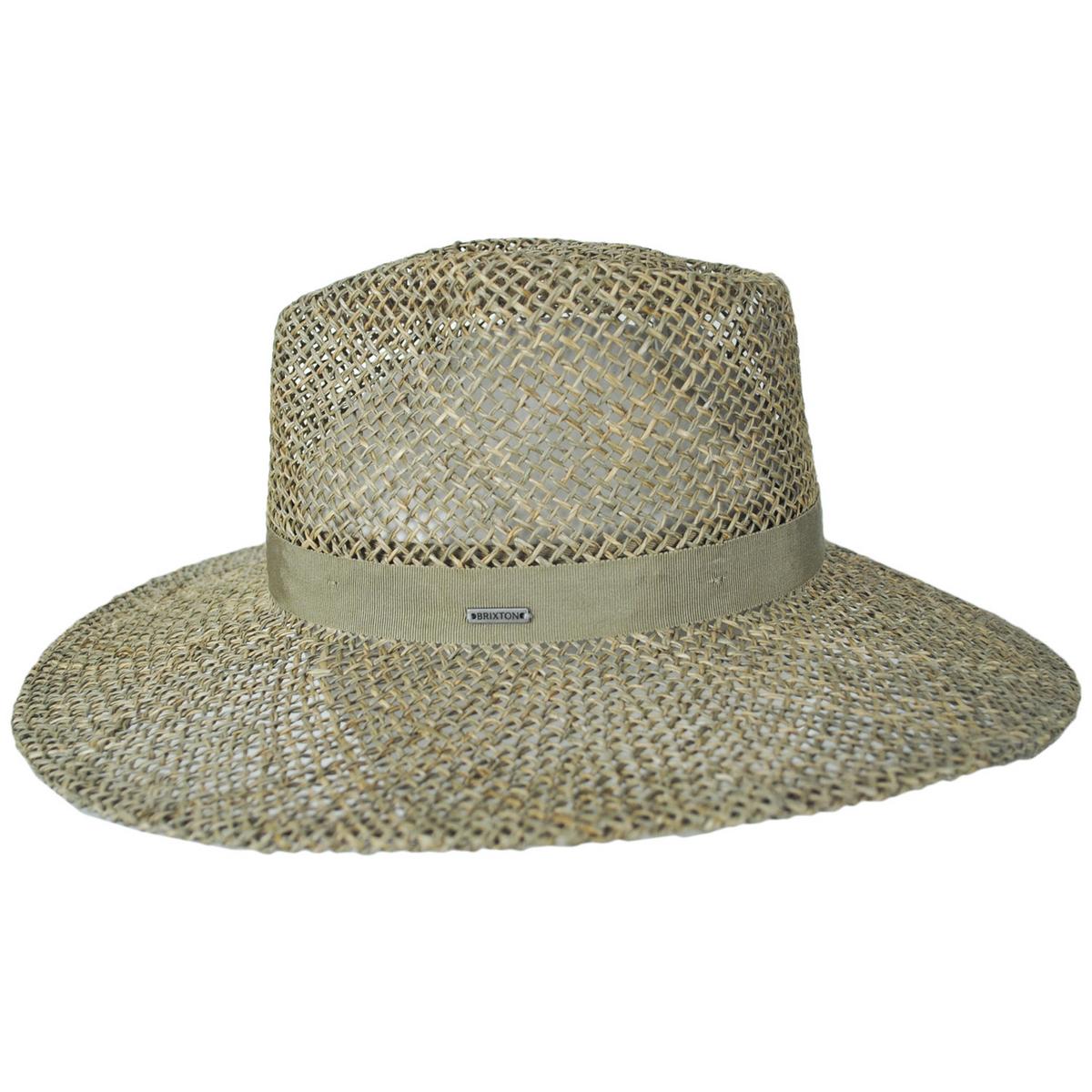 BRIXTON HATS | Joanna Seagrass Straw Fedora Hat | 104056 | profile | TAN/TAN SEAGRASS