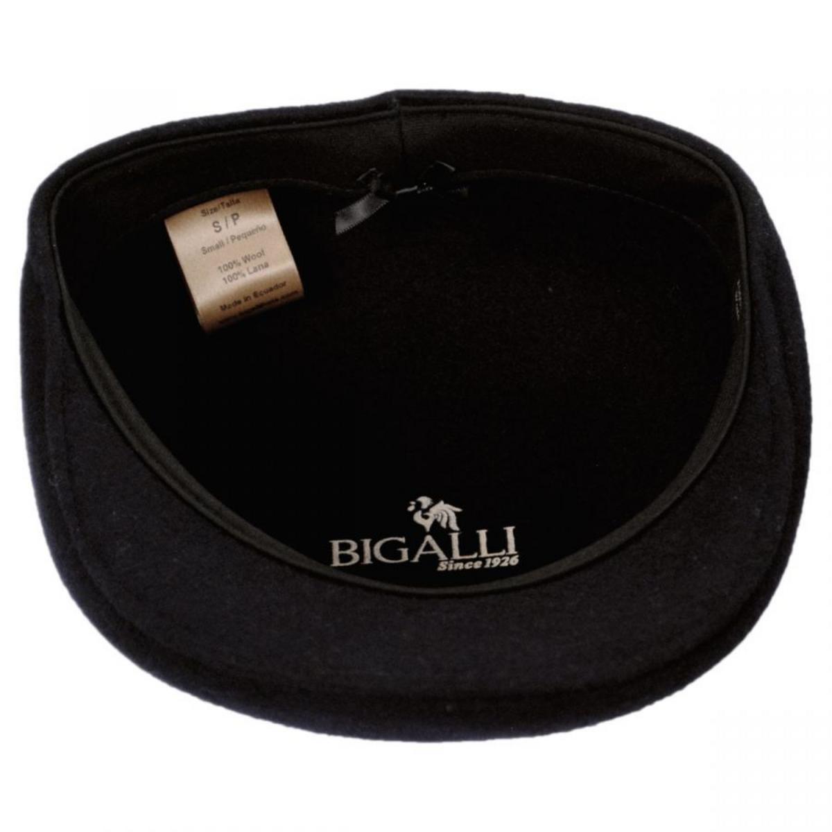 Bigalli | Wool Felt Ascot Cap | 161806 | under | BLACK