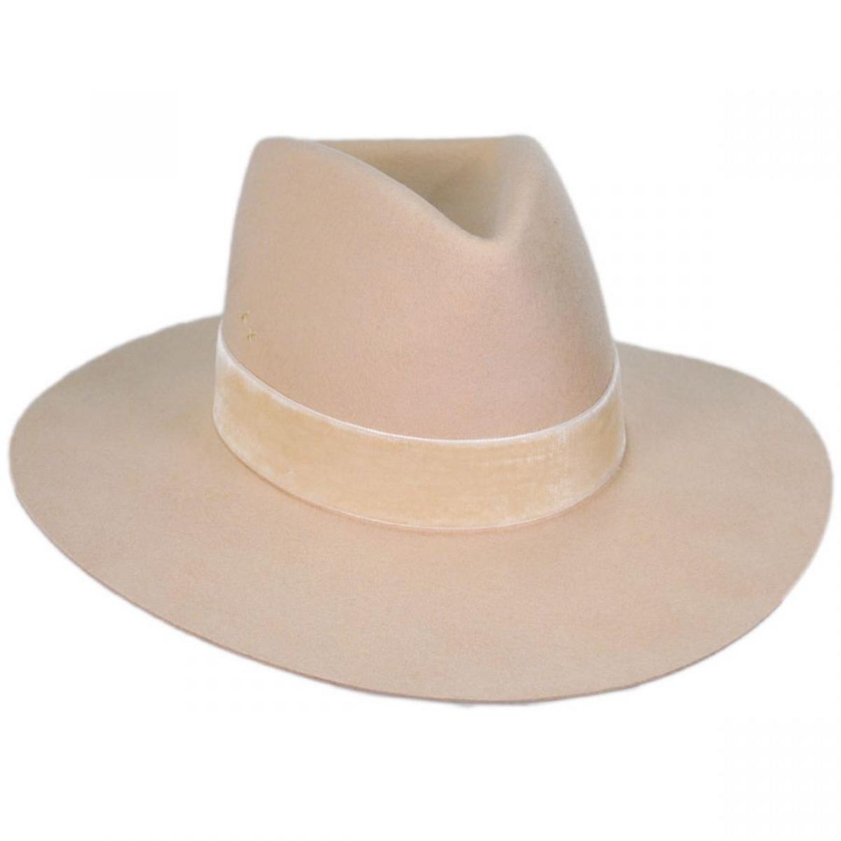 Lack of Color | Benson Tri Wool Felt Fedora Hat | 124305 | lead | BEIGE
