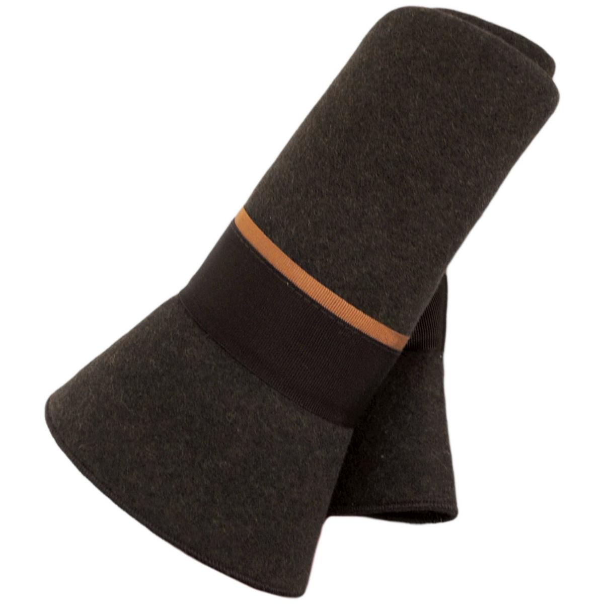 Stefeno Hats | Desmond Crushable Wool Felt Fedora Hat | 136066 | detailone | BROWN MIX