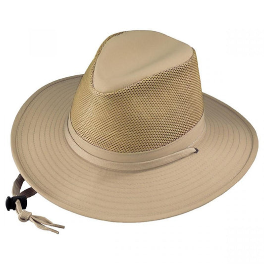 Henschel | Aussie Solarweave Crushable Fedora Hat | 400317 | lead | KHAKI