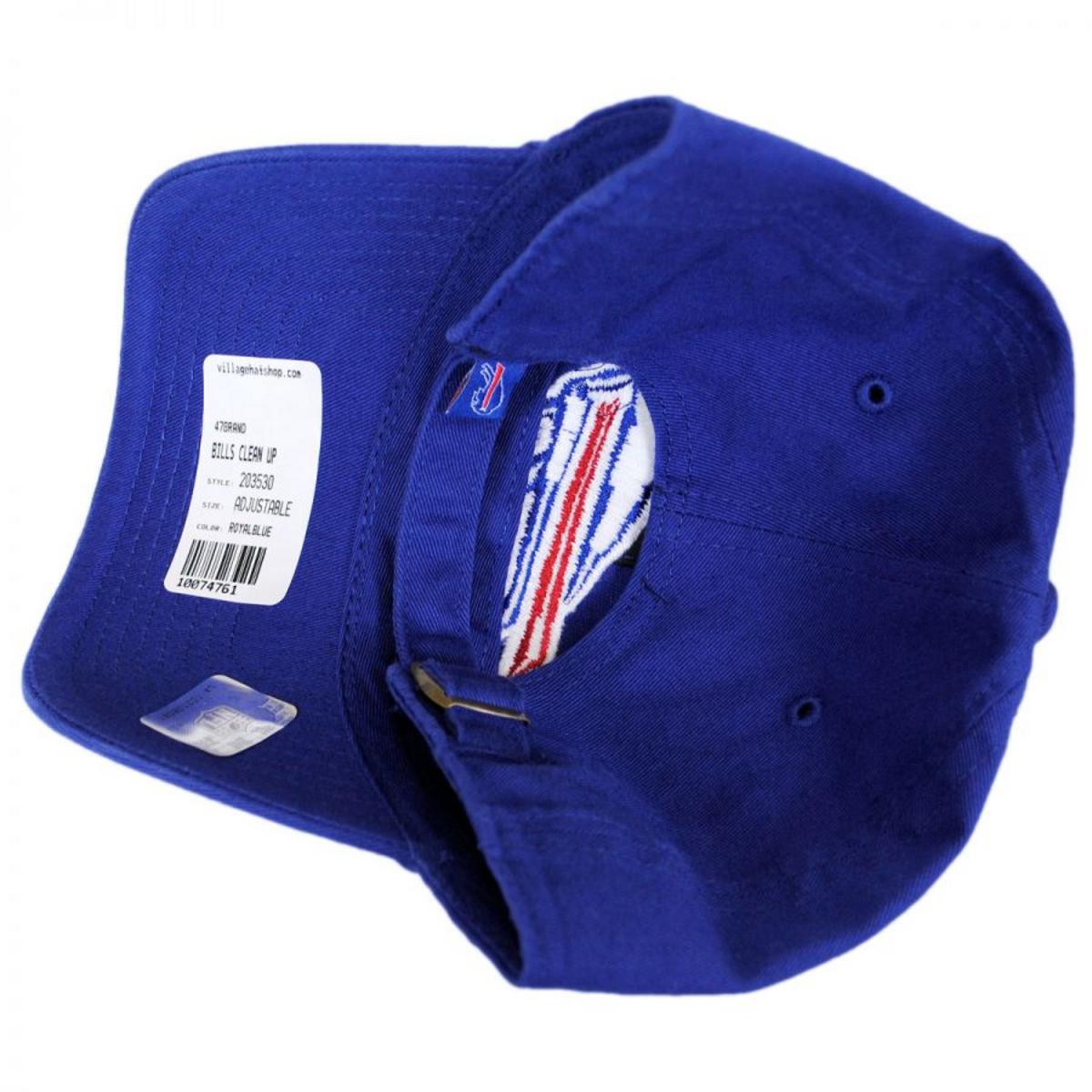 47 Brand | Buffalo Bills NFL Clean Up Strapback Baseball Cap Dad Hat | 203530 | under | ROYAL