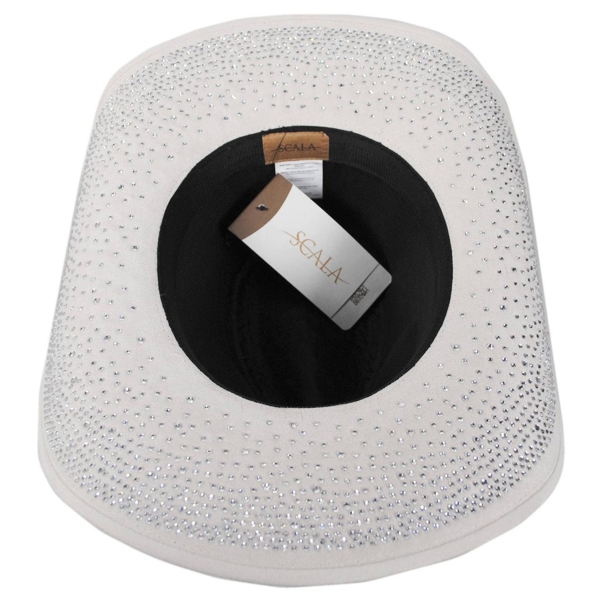 Scala | Joyce Rhinestone Western Hat | 106450 | under | IVORY