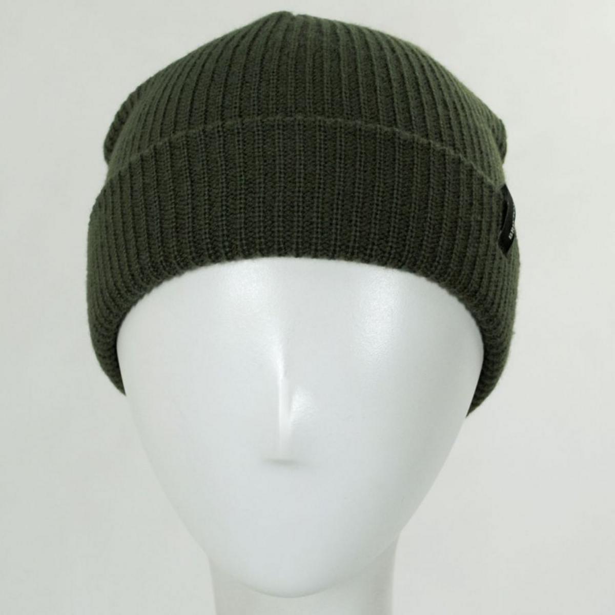 BRIXTON HATS | Heist Knit Beanie Hat | 502706 | front | MILITARY OLIVE