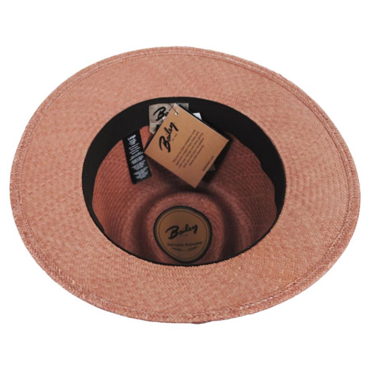 Bailey 1922 | Brooks Panama Fedora Hat - Mushroom | 127815SS23 | under | MUSHROOM
