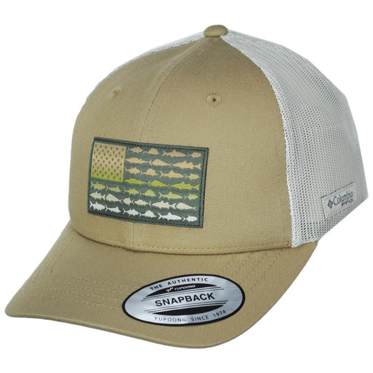 Columbia Sportswear | Kid's PFG Fish Flag Snapback Baseball Cap | 509610 | lead | BEACH