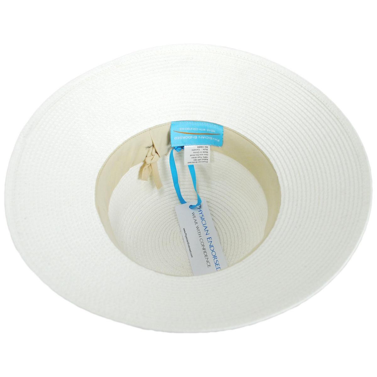 Physician Endorsed | Camelia Toyo Straw Sun Hat | 102674 | under | WHITE