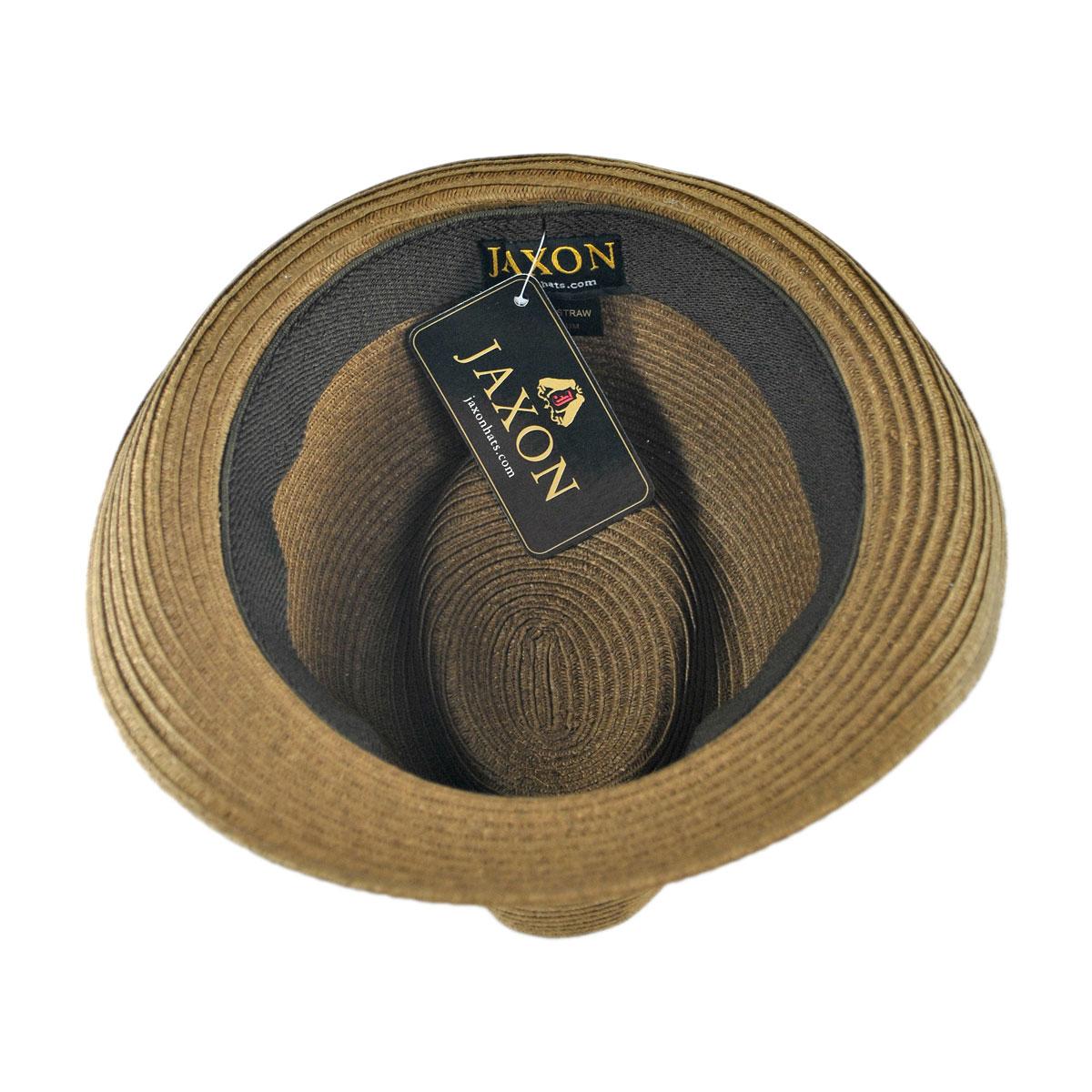 Jaxon Hats | Wholesale Ridley Toyo Straw Trilby Fedora Hat B2B Pre-Pack | B2B129000 | under | CHESTNUT