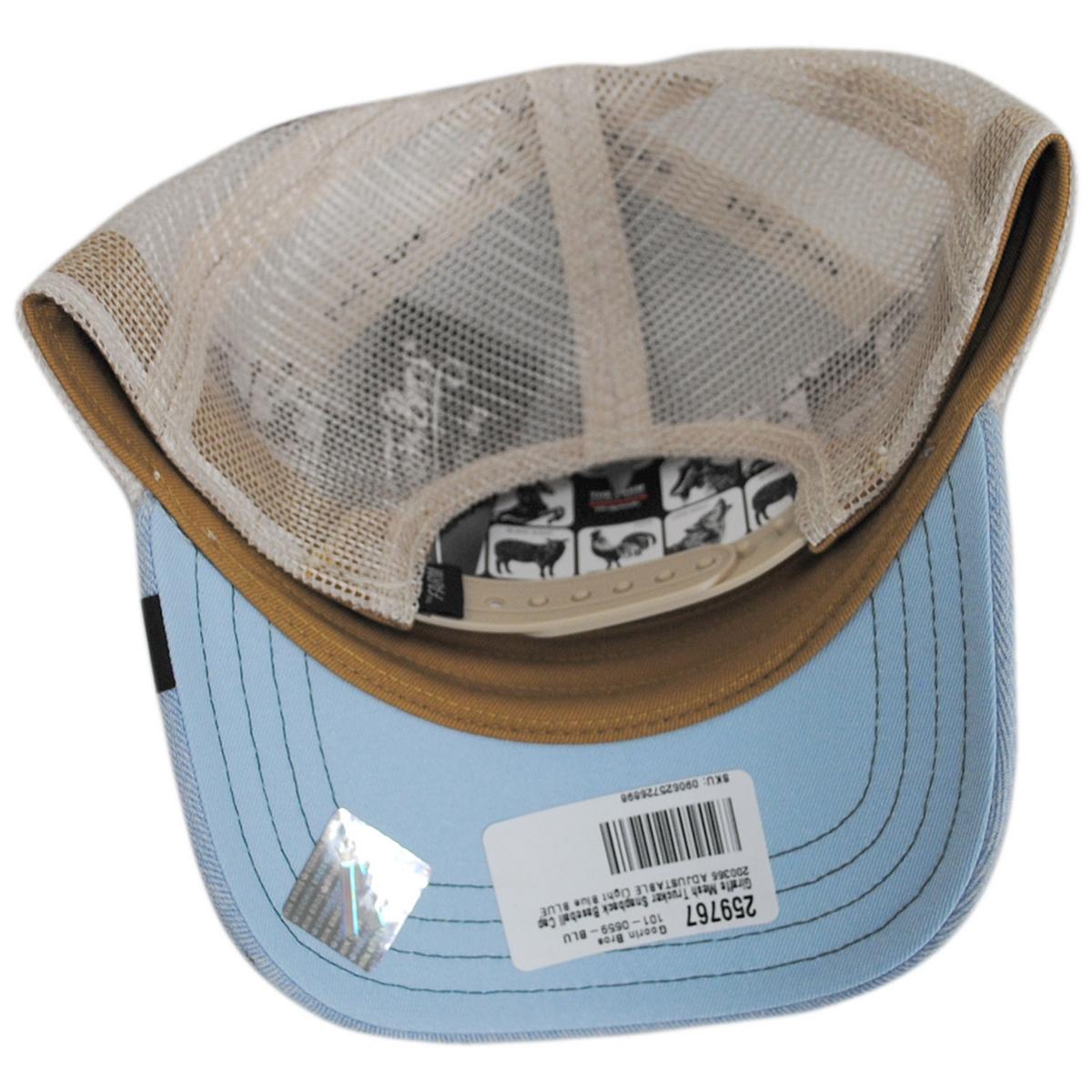 Goorin Bros | Giraffe Mesh Trucker Snapback Baseball Cap | 200366 | under | BLUE