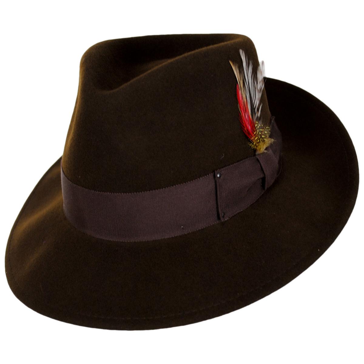 Bailey 1922 | Packable Wool LiteFelt Fedora Hat - Java Bean | 130003JB | lead | JAVA BEAN