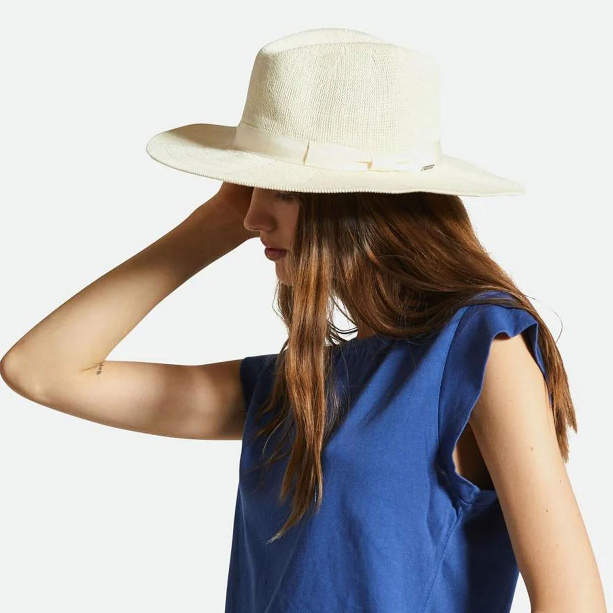 BRIXTON HATS | Lyons Cotton Knit Fedora Hat | 107408 | lsftwo | NATURAL