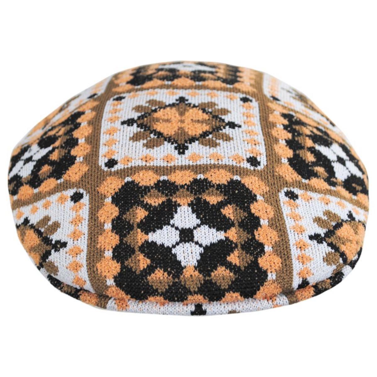 Kangol | Arts & Crafts 504 Ivy Cap | 161011 | front | TAN MULTI