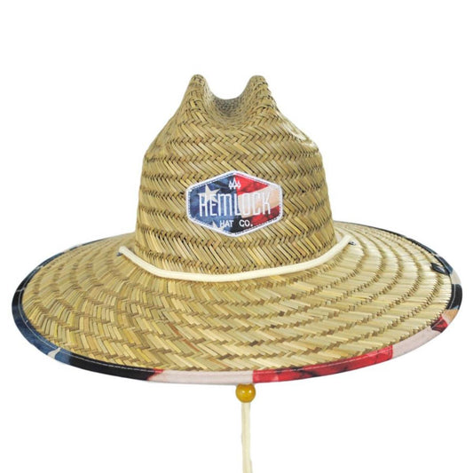 Hemlock Hat Co. | Youth Brave Straw Lifeguard Hat | 505909 | front | TAN
