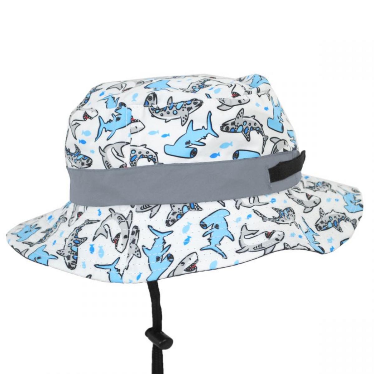 Scala | Kid's Thresher Chin Cord Bucket Hat | 508384 | profile | GREY