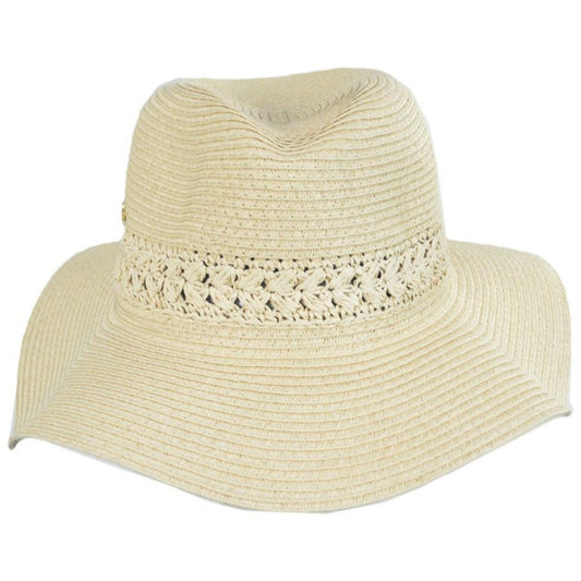 Cappelli | Melbourne Toyo Braid Fedora Hat | 101261 | front | NATURAL