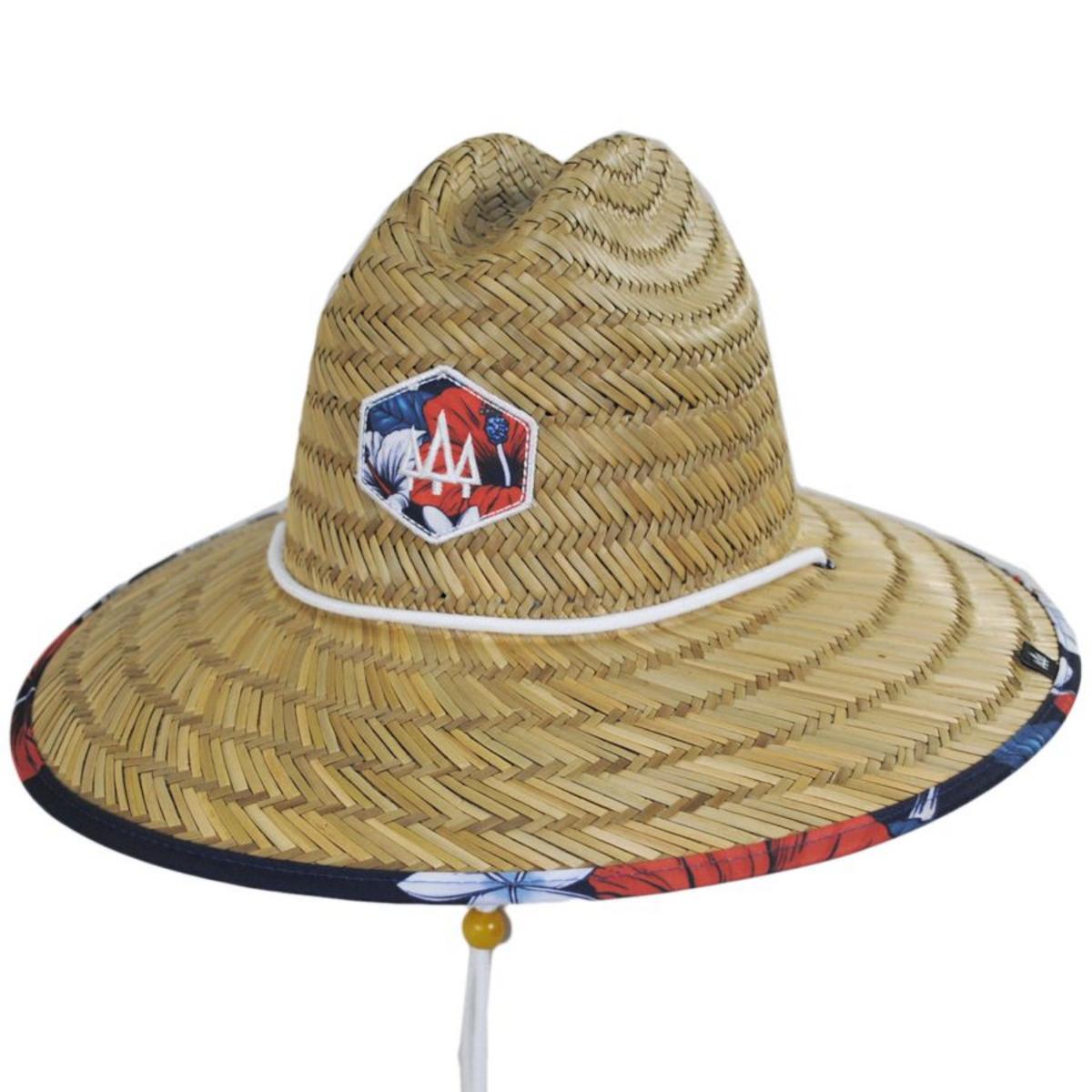 Hemlock Hat Co. | Midway Rush Straw Lifeguard Hat | 129591 | lead | TAN