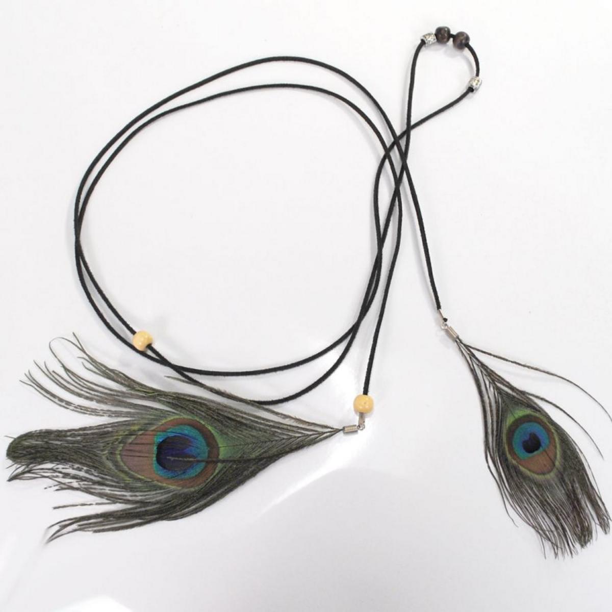 Jeanne Simmons | Peacock Hat Band