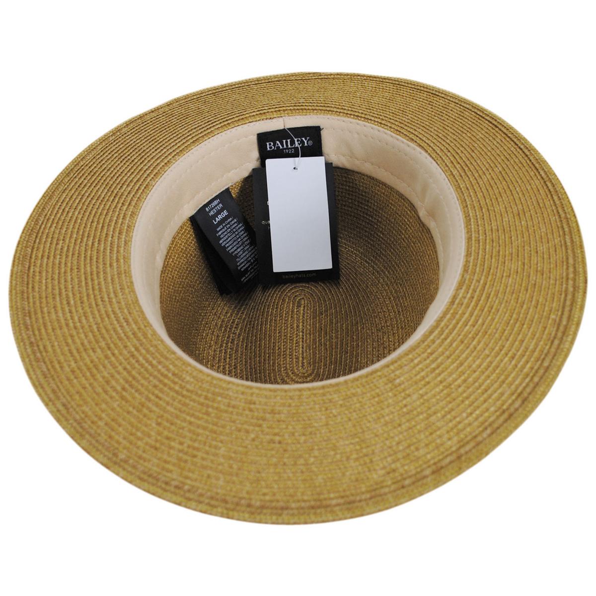 Bailey 1922 | Hester Toyo Straw Blend Fedora Hat | 127849 | under | GOLDEN SPICE