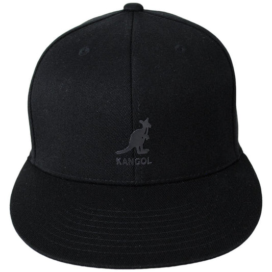 Kangol | Flexfit Fitted Flat Bill Baseball Cap | 201194 | front | BLACK