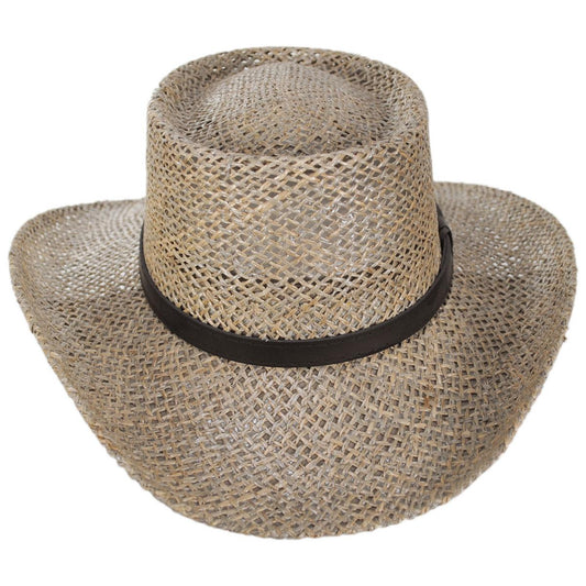 Stetson | Seagrass Straw Gambler Hat | 126919 | front | WHEAT