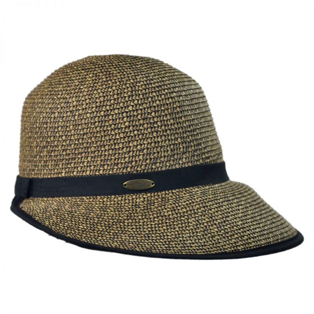 Cappelli | Toyo Straw Braid Facesaver Hat | 101201 | profile | COFFEE