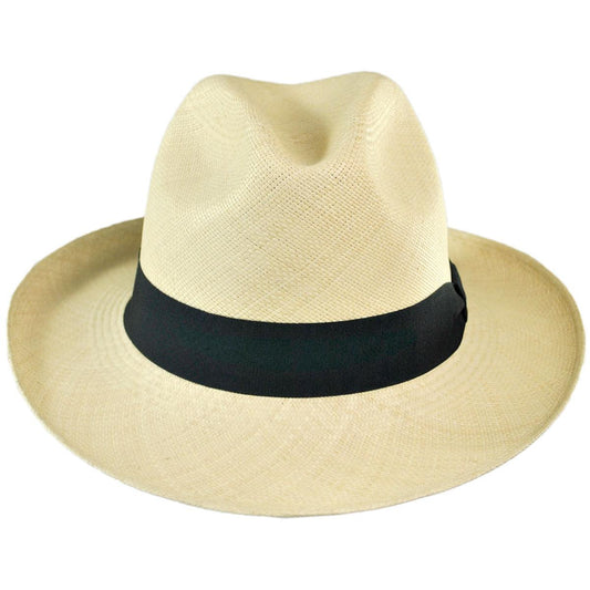 Jaxon Hats | Wholesale Brisa Grade 8 Panama Straw Fedora Hat B2B Pre-Pack | B2B127121 | front | NATURAL