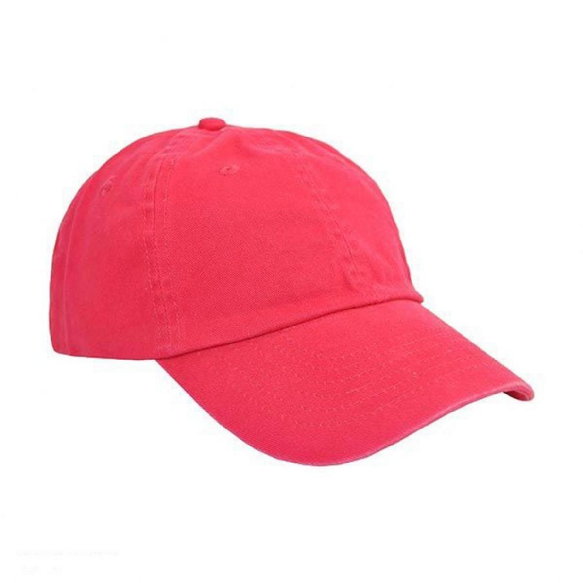 HeadShots by KC Caps | Adult LoPro Strapback Baseball Cap Dad Hat | 200510 | lead | RED