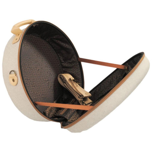 BRIXTON HATS | Done Proper Fedora Hat Travel Case | 601099 | front | CREAM/BEIGE