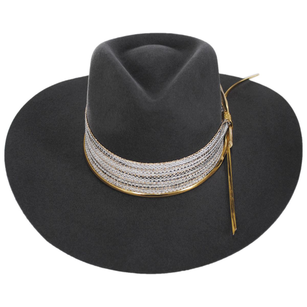 Charlie 1 Horse | Lainey Wilson Smoke Ain't Clear Wool Felt Western Hat | 124965 | front | GRANITE